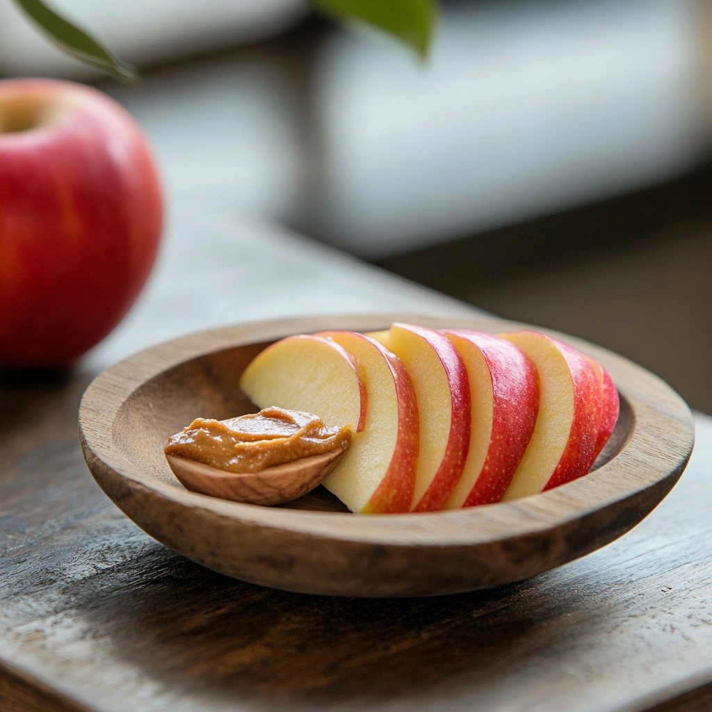 Яблуко з горіховою пастою